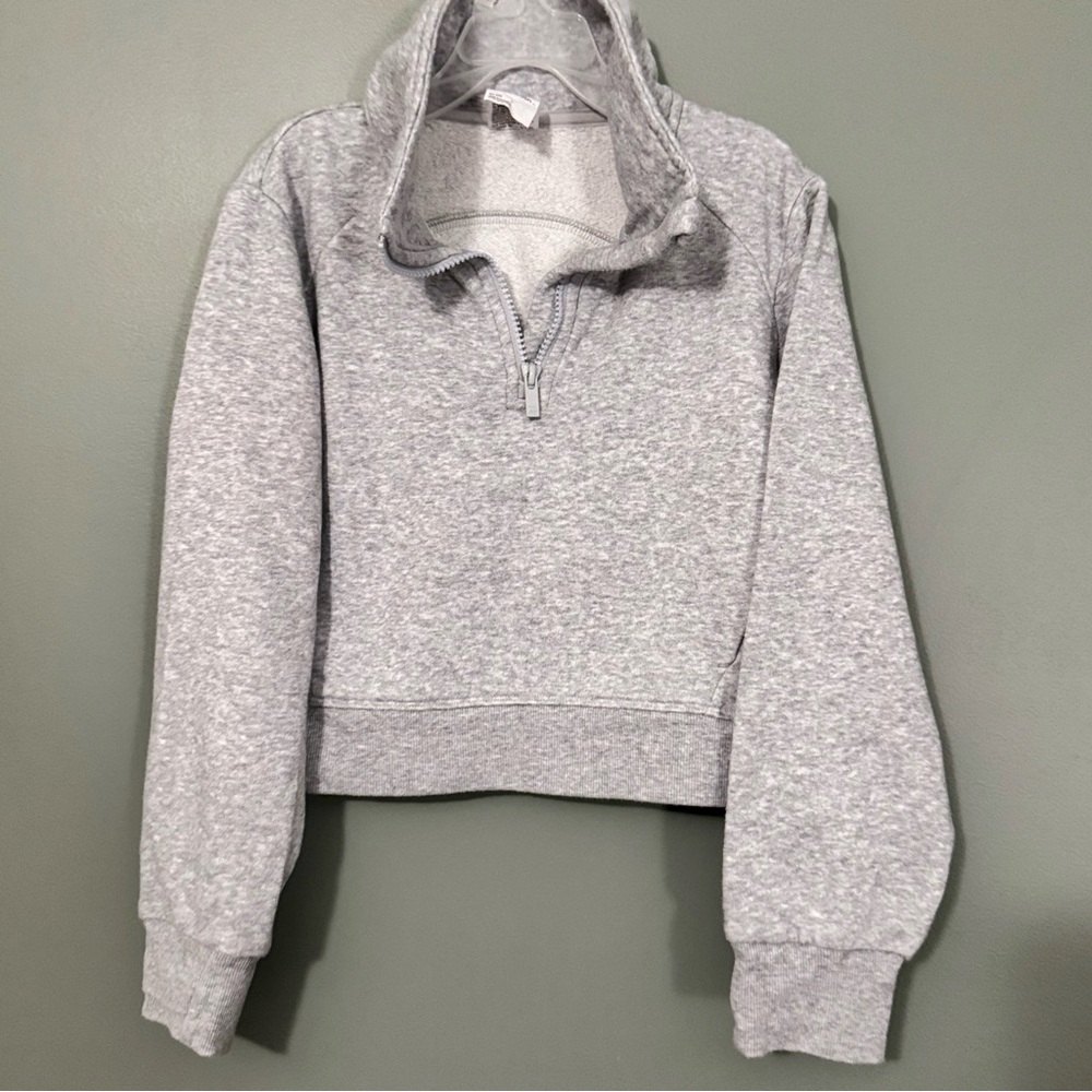 Gray Girls QuaterZip